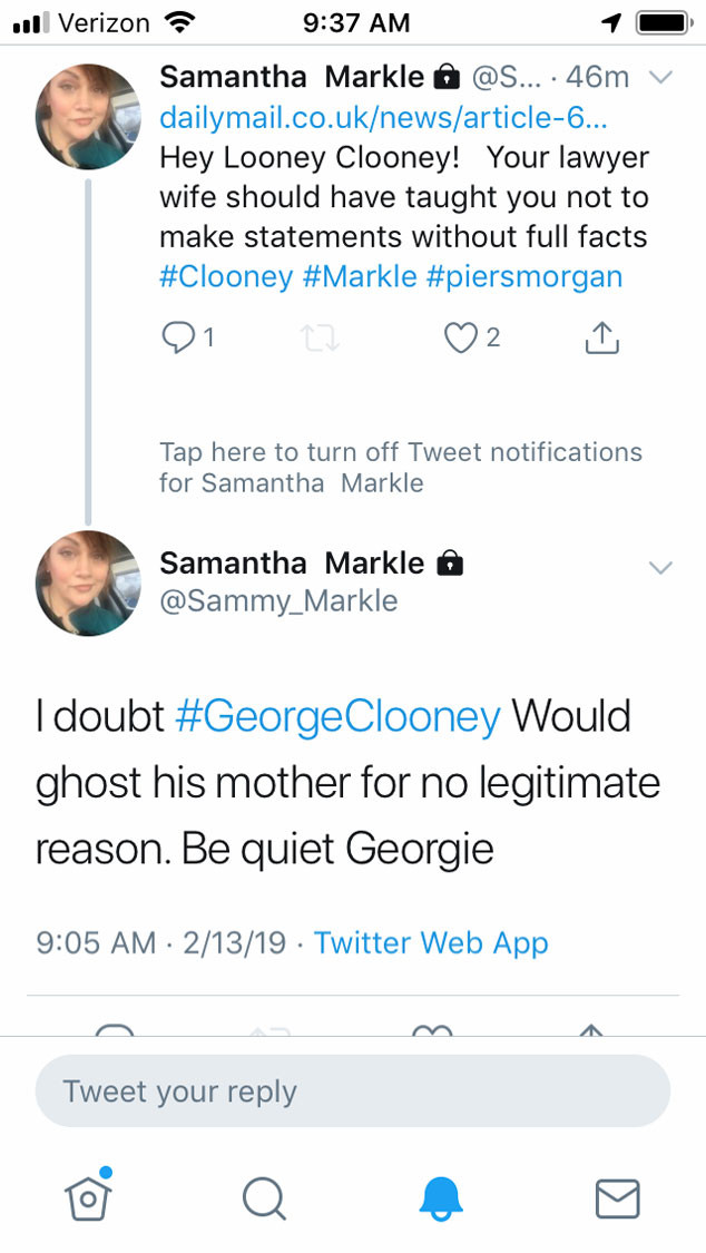 Samantha Markle, Twitter Samantha Markle, Twitter